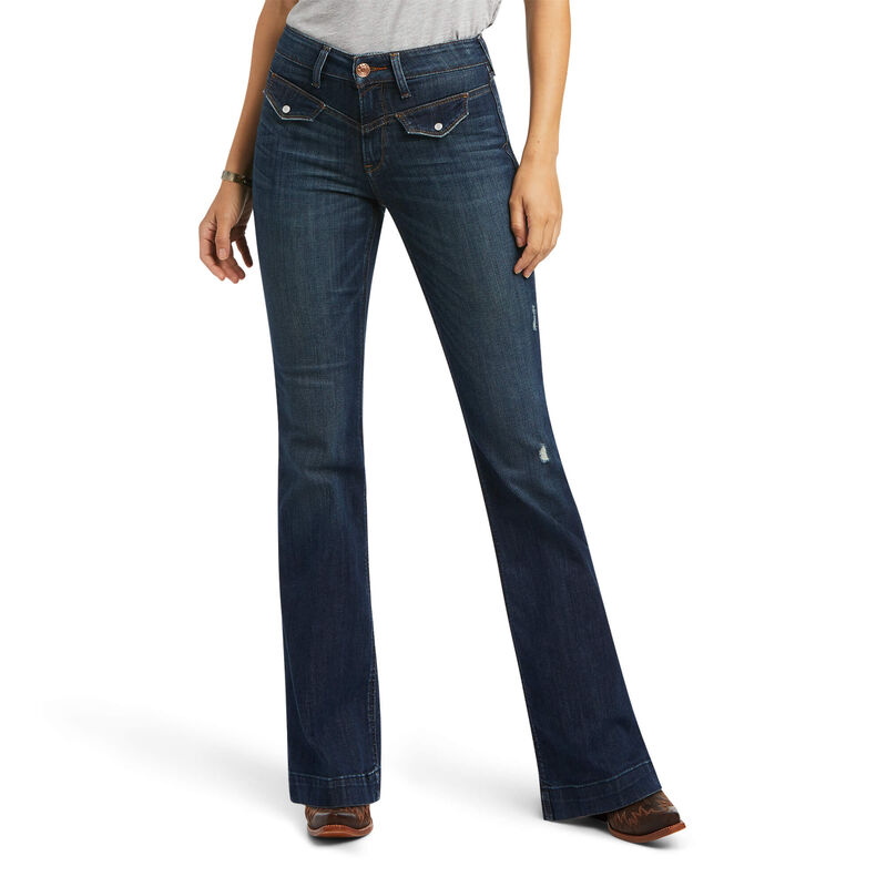 Ariat Jeans Damen - Slim Bessie Wide Leg DunkelBlau ( MFZBV-1784 )